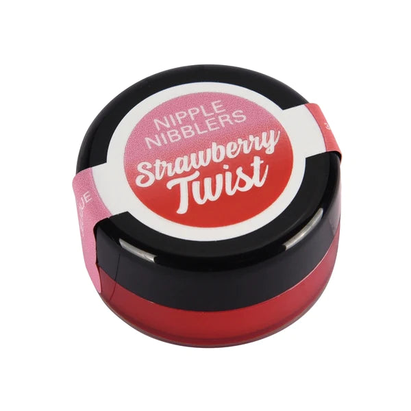 Jelique Nipple Nibblers Cool Tingle Balm in Strawberry Twist 3 gram