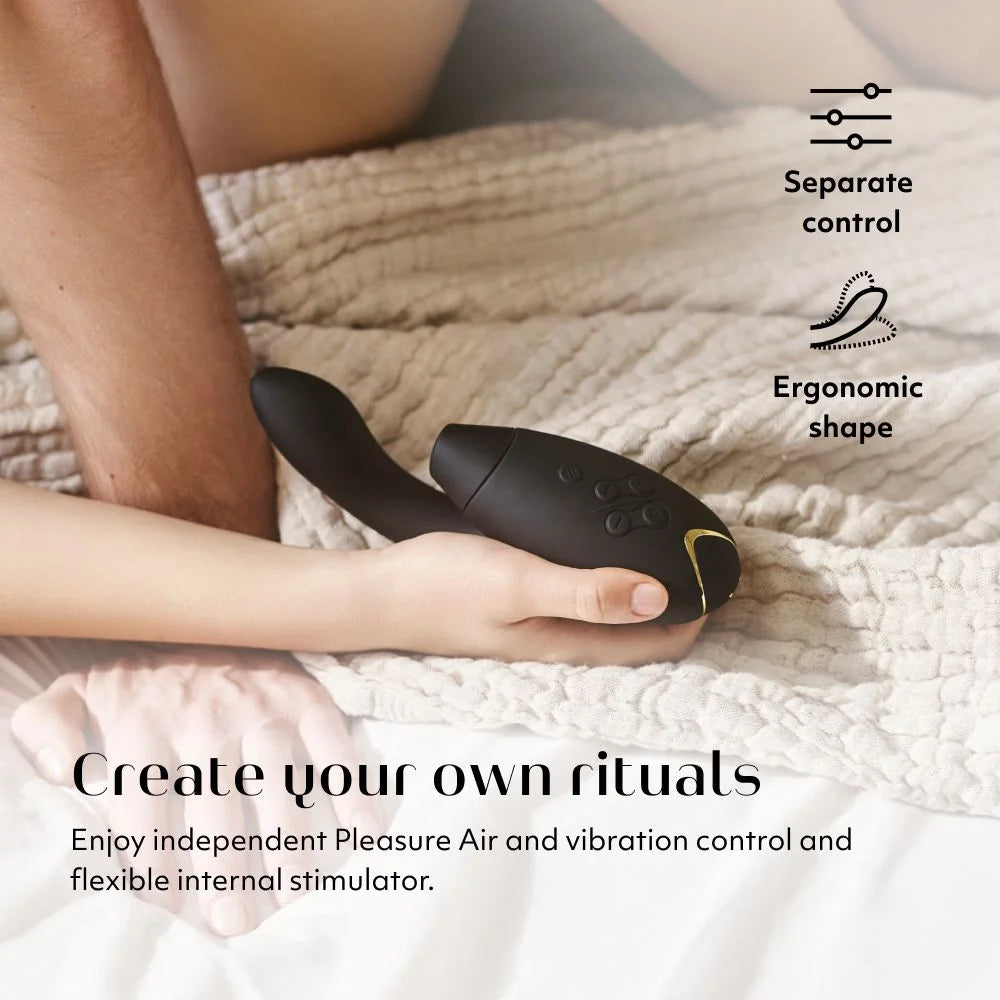 Womanizer Duo 2 Clitoral & G-Spot Stimulation in Black
