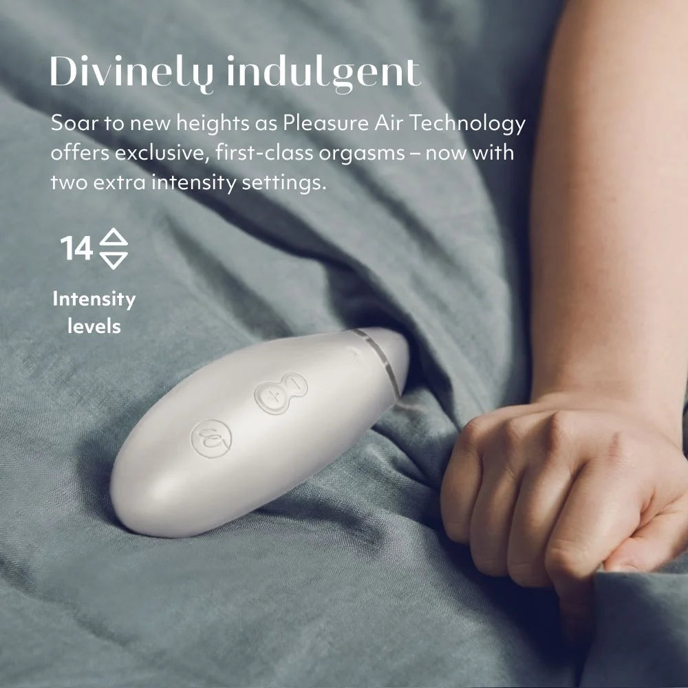 Womanizer Premium 2 Pleasure Air Stimulator in Warm Gray