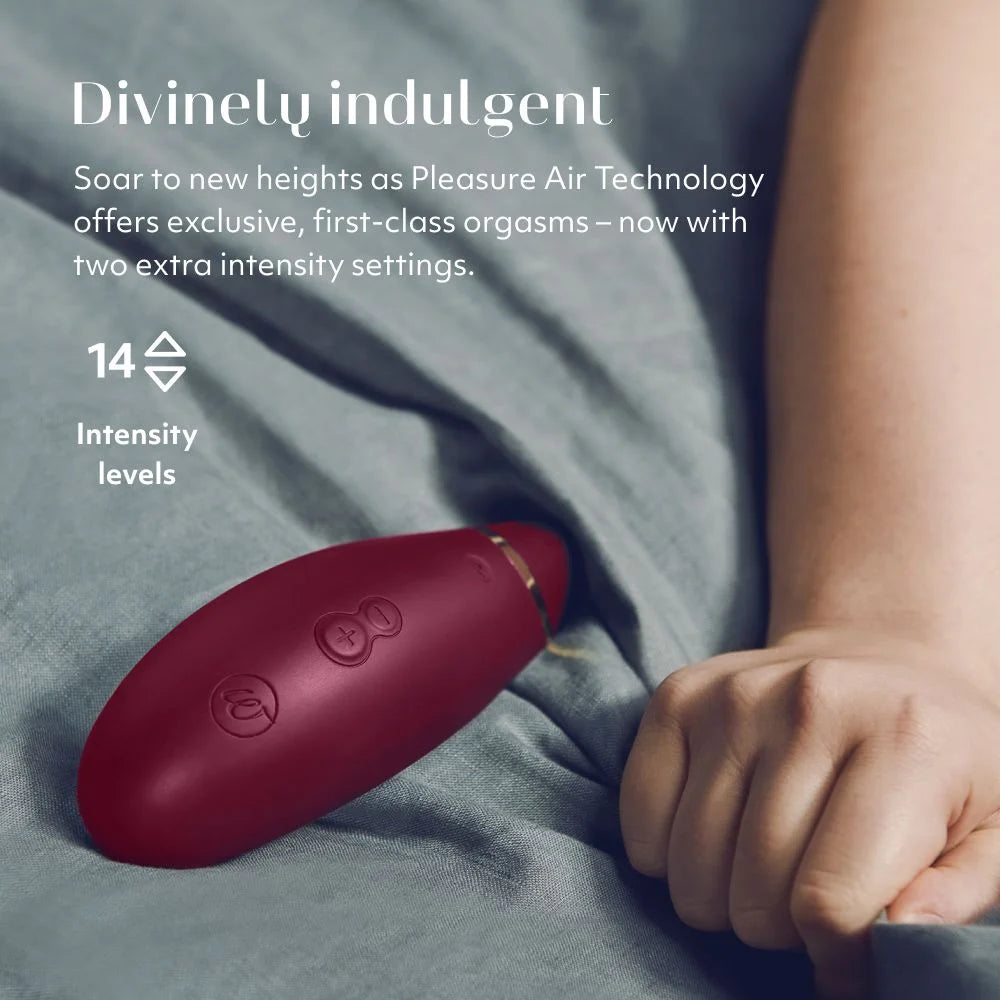 Womanizer Premium 2 Pleasure Air Stimulator in Bordeaux