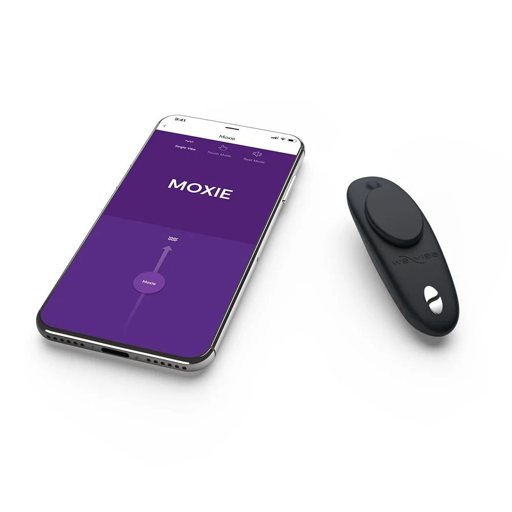We-Vibe Moxie+ Wearable App and Remote Controlled Clitoral Vibe in Satin Black