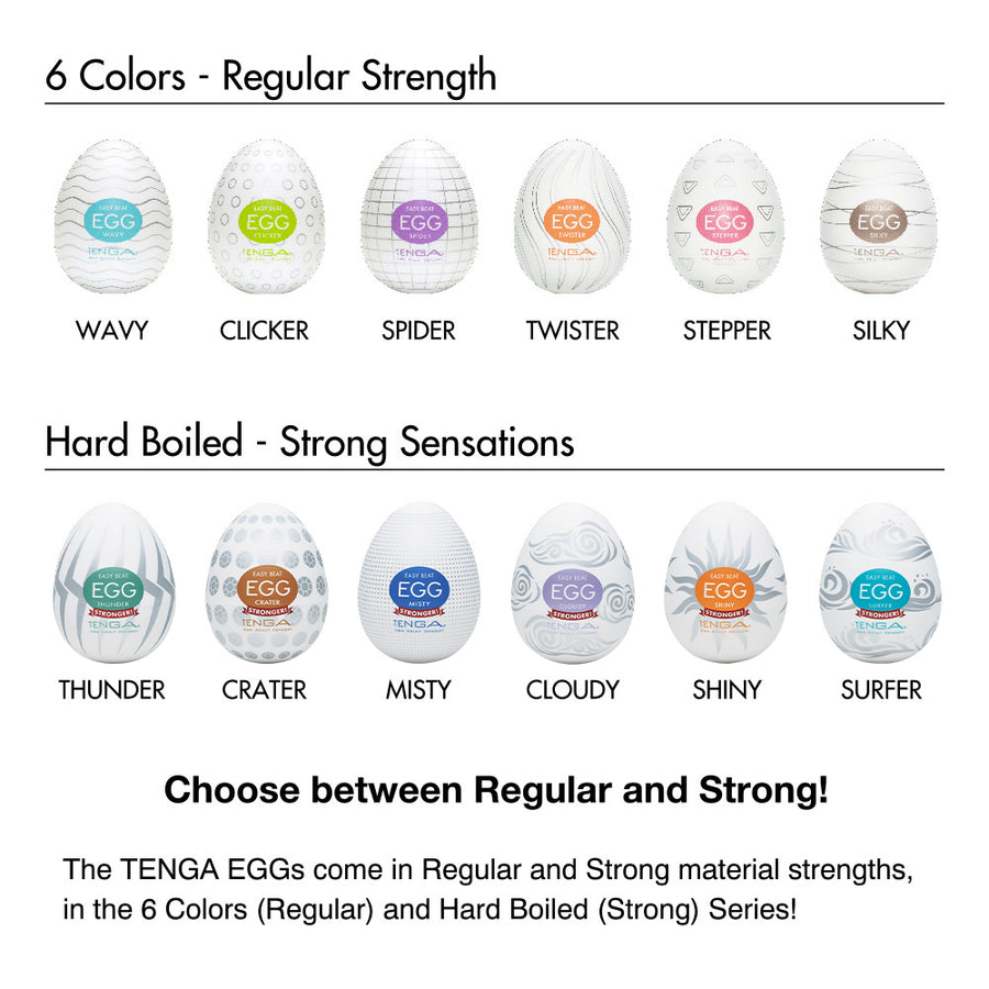 Tenga Egg Wonder Masturbator Set (6 Pack)