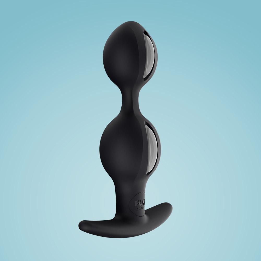 Fun Factory B Balls Duo Anal Butt Plug in Black