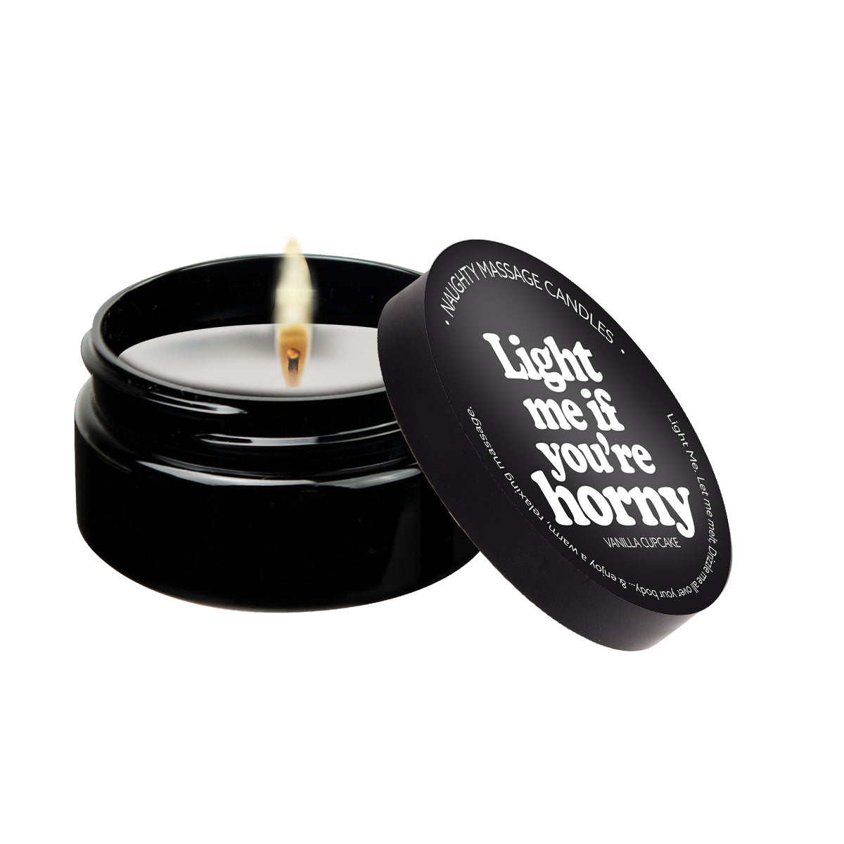 Light Me If You're Horny Naughty Mini Massage Candle