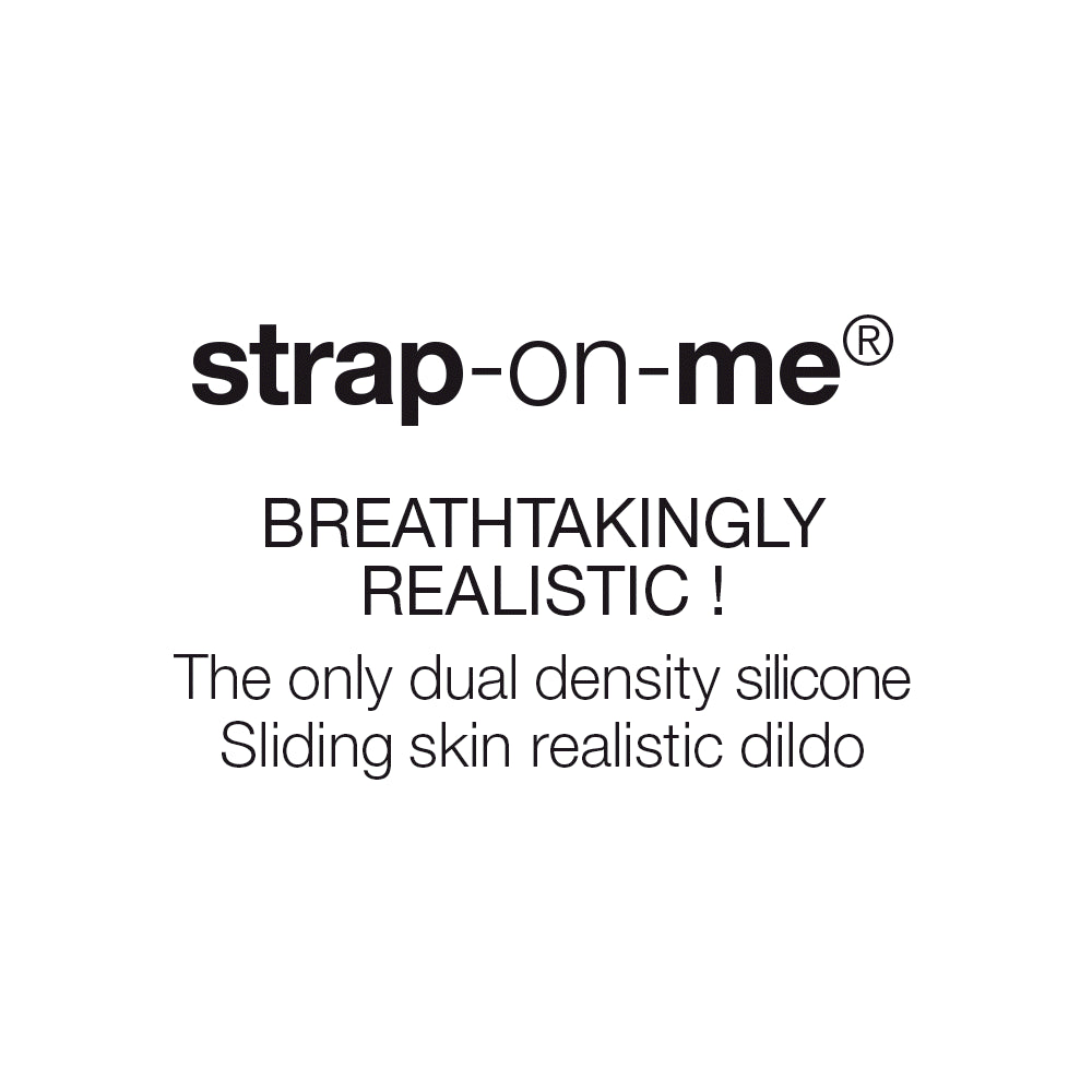 Strap-on-Me Sliding Skin Realistic Dildo - L Size in Vanilla