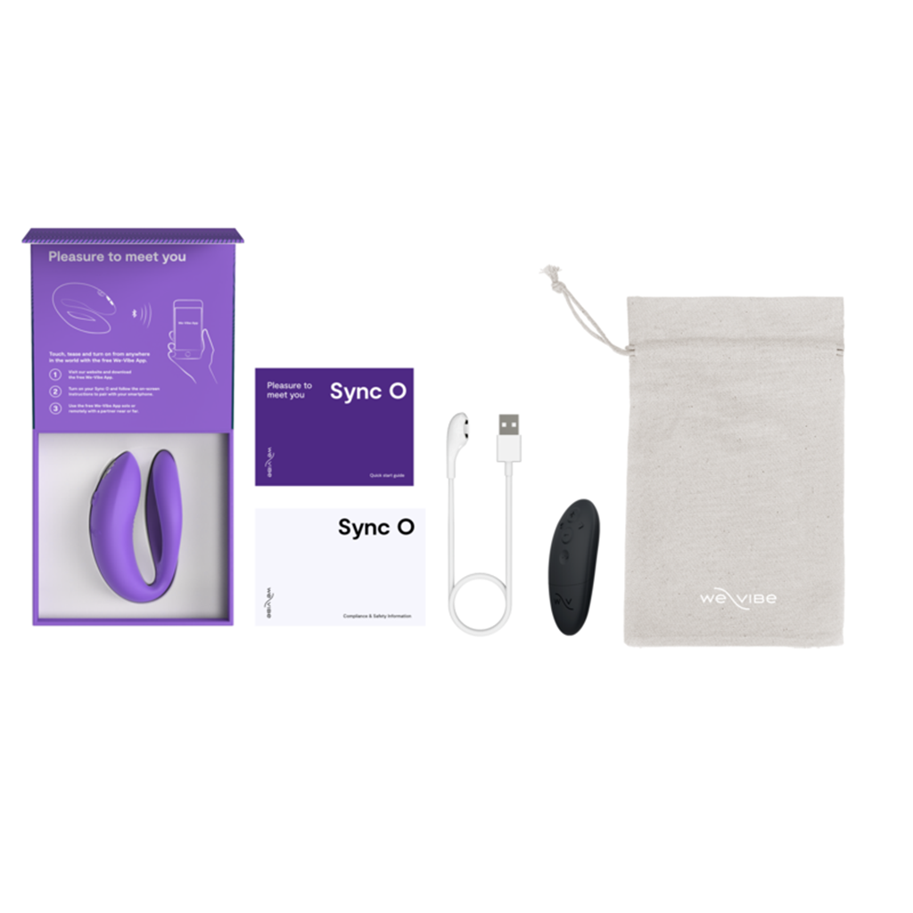 We-Vibe Sync O App and Remote Controlled Couples Vibrator in Purple