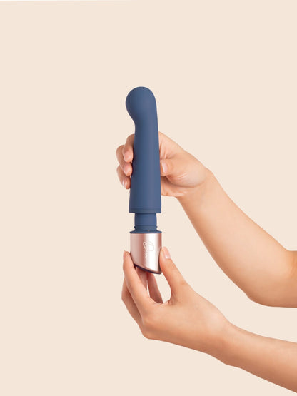 Deia Products The Couple Vibrator for Internal and External Stimulation in Navy