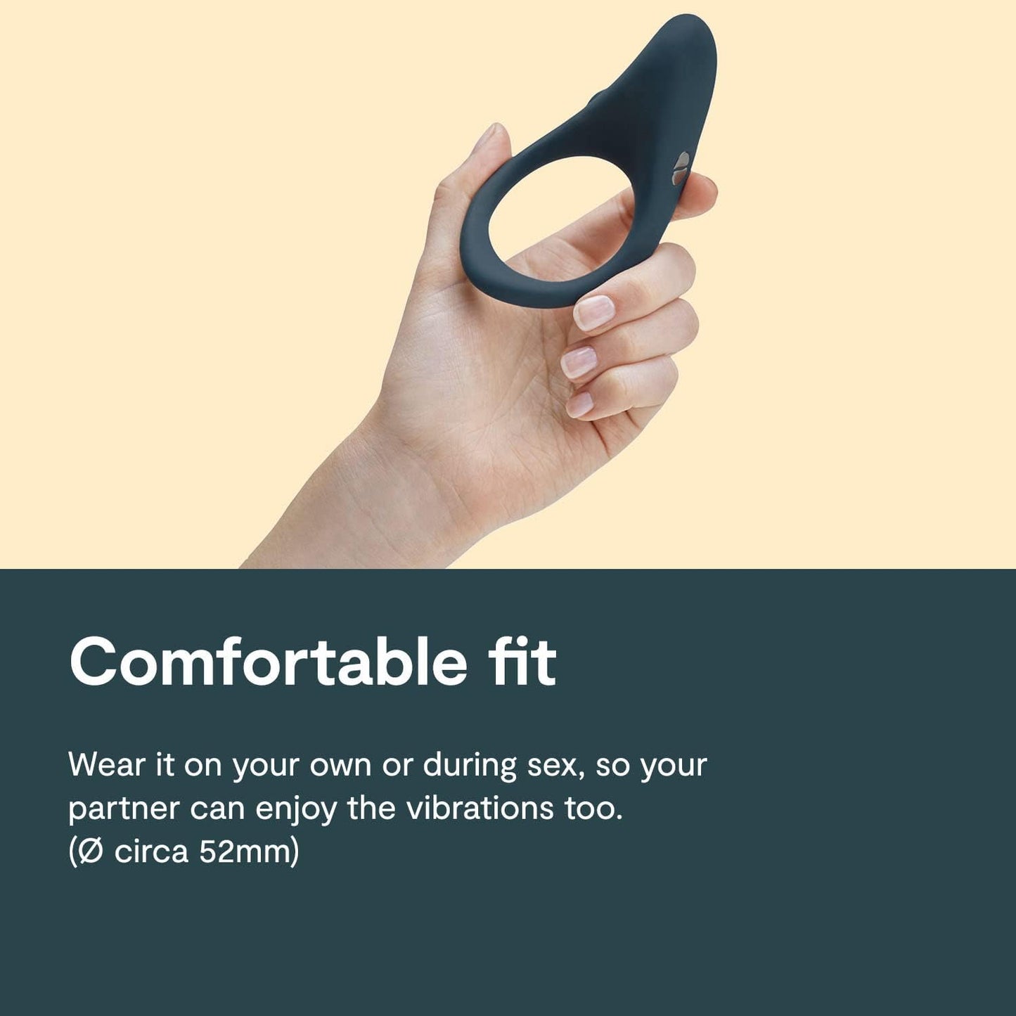 We-Vibe Verge App Controlled Vibrating Cock Ring in Slate