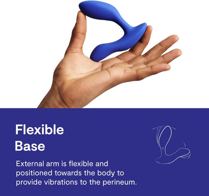 We-Vibe Vector+ App and Remote Controlled Prostate Massager in Blue