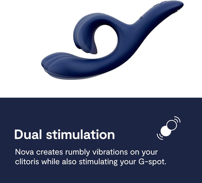 We-Vibe Nova 2 App Controlled Clitoral and G-Spot Stimulatior in Midnight Blue