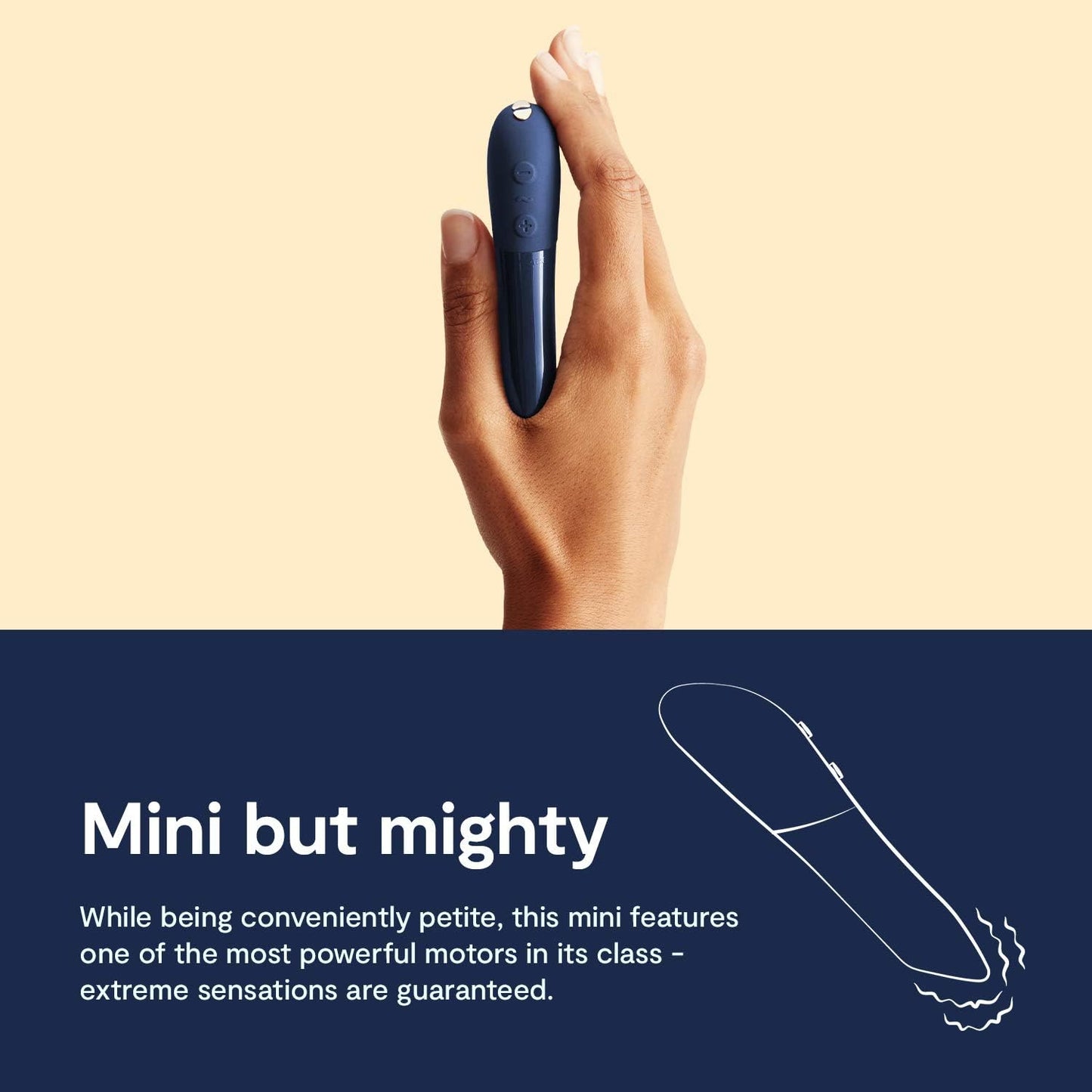 We-Vibe Tango X Power Play Bullet Vibe in Midnight Blue