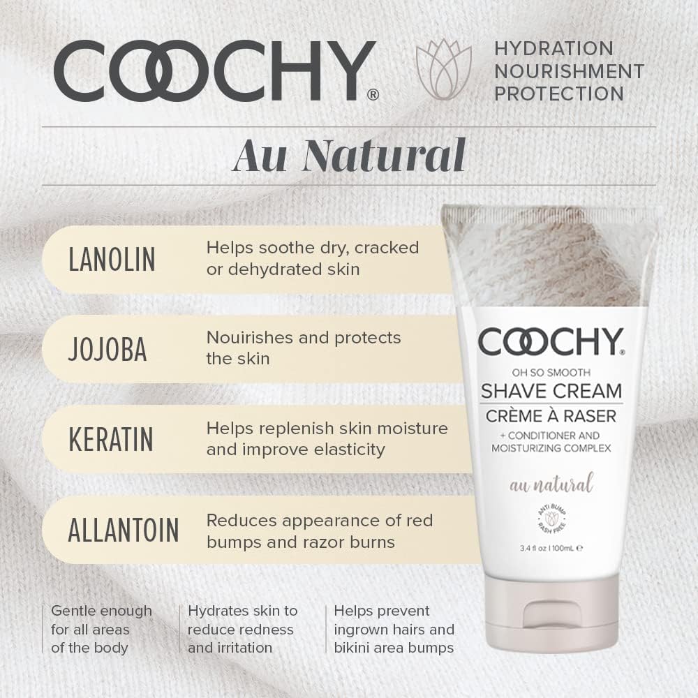 Coochy Shave Cream Au Natural 32OZ | 946ML