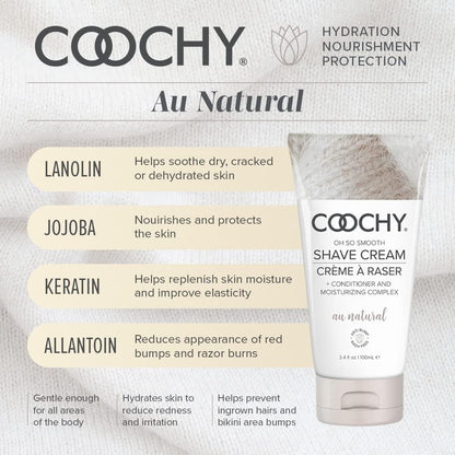 Coochy Shave Cream Au Natural 32OZ | 946ML