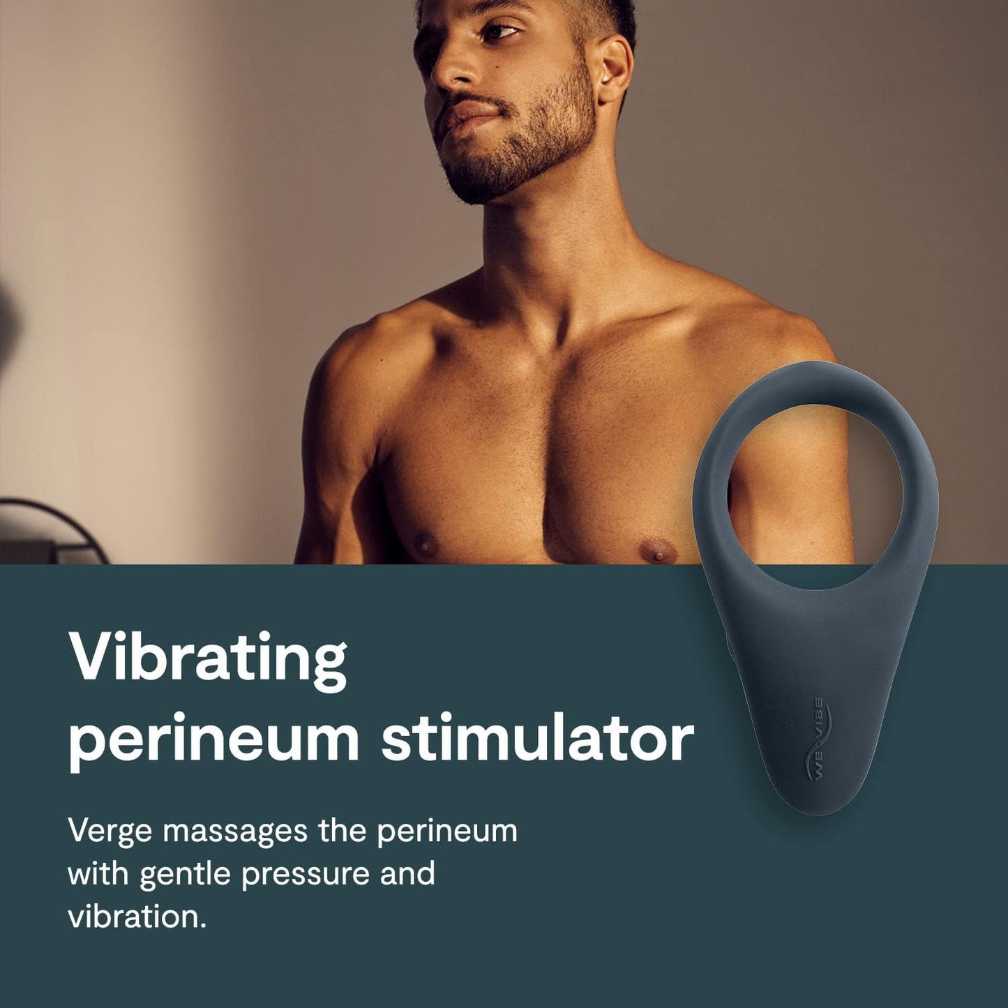 We-Vibe Verge App Controlled Vibrating Cock Ring in Slate