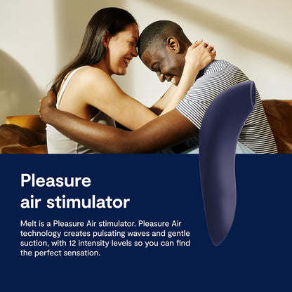 We-Vibe Melt App Controlled Pleasure Air Clitoral Stimulator in Midnight