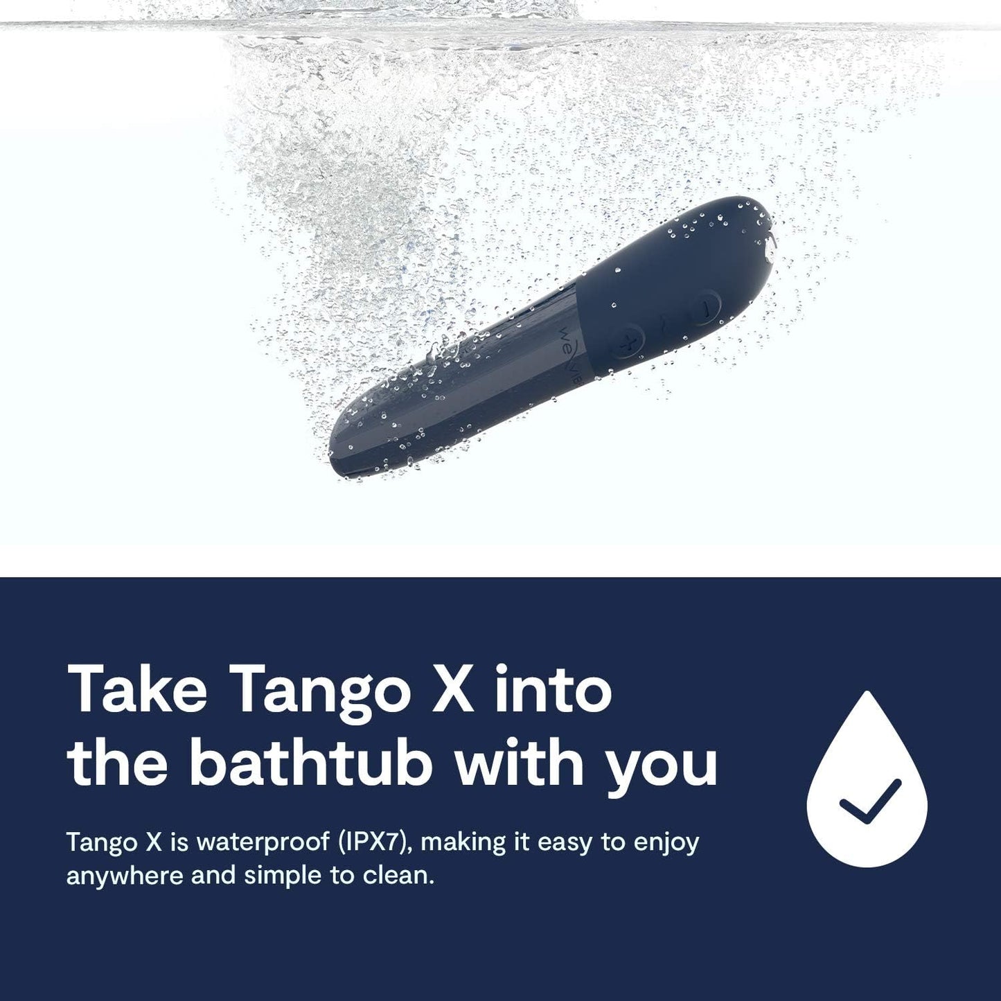 We-Vibe Tango X Power Play Bullet Vibe in Midnight Blue