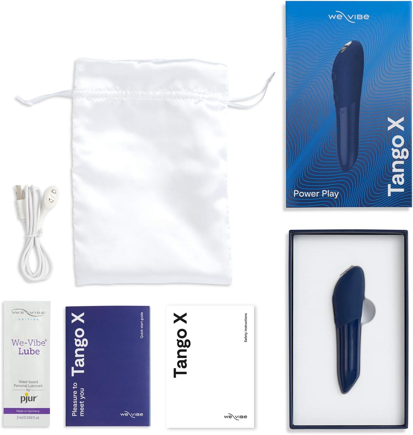 We-Vibe Tango X Power Play Bullet Vibe in Midnight Blue