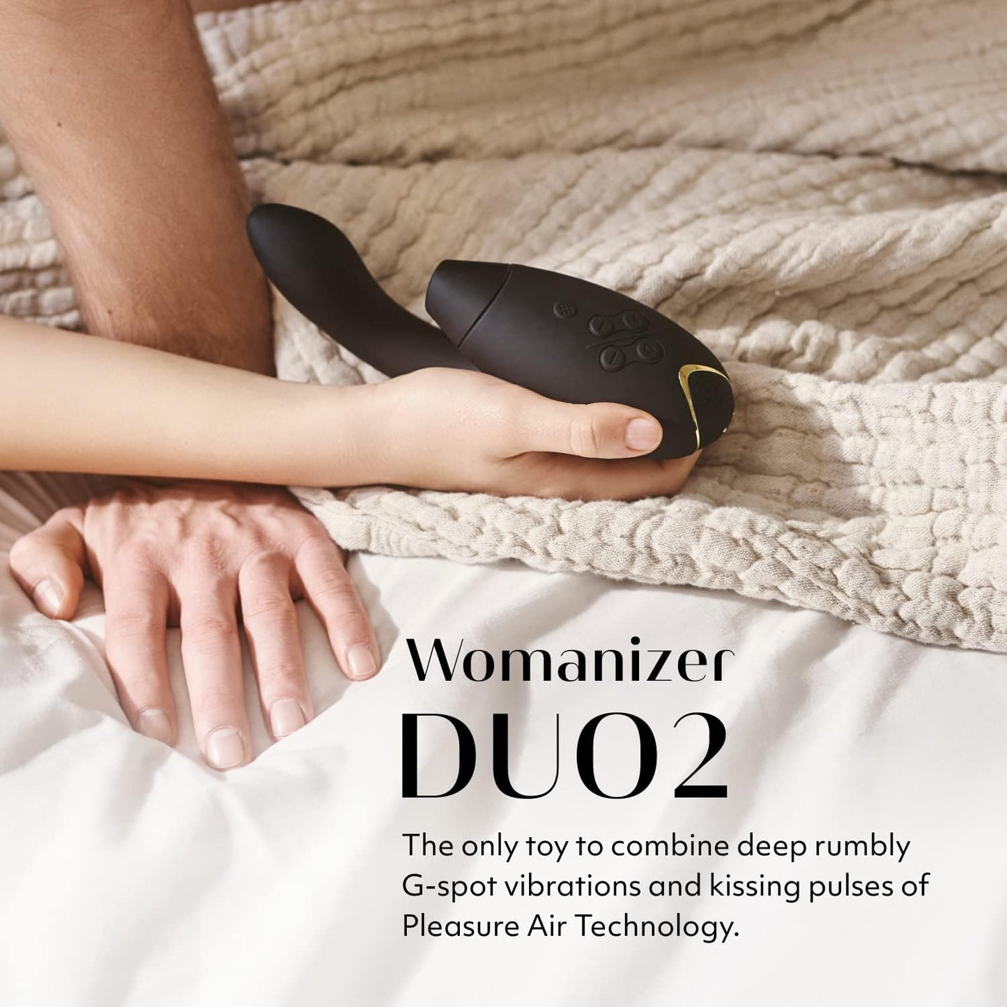 Womanizer Duo 2 Clitoral & G-Spot Stimulation in Black