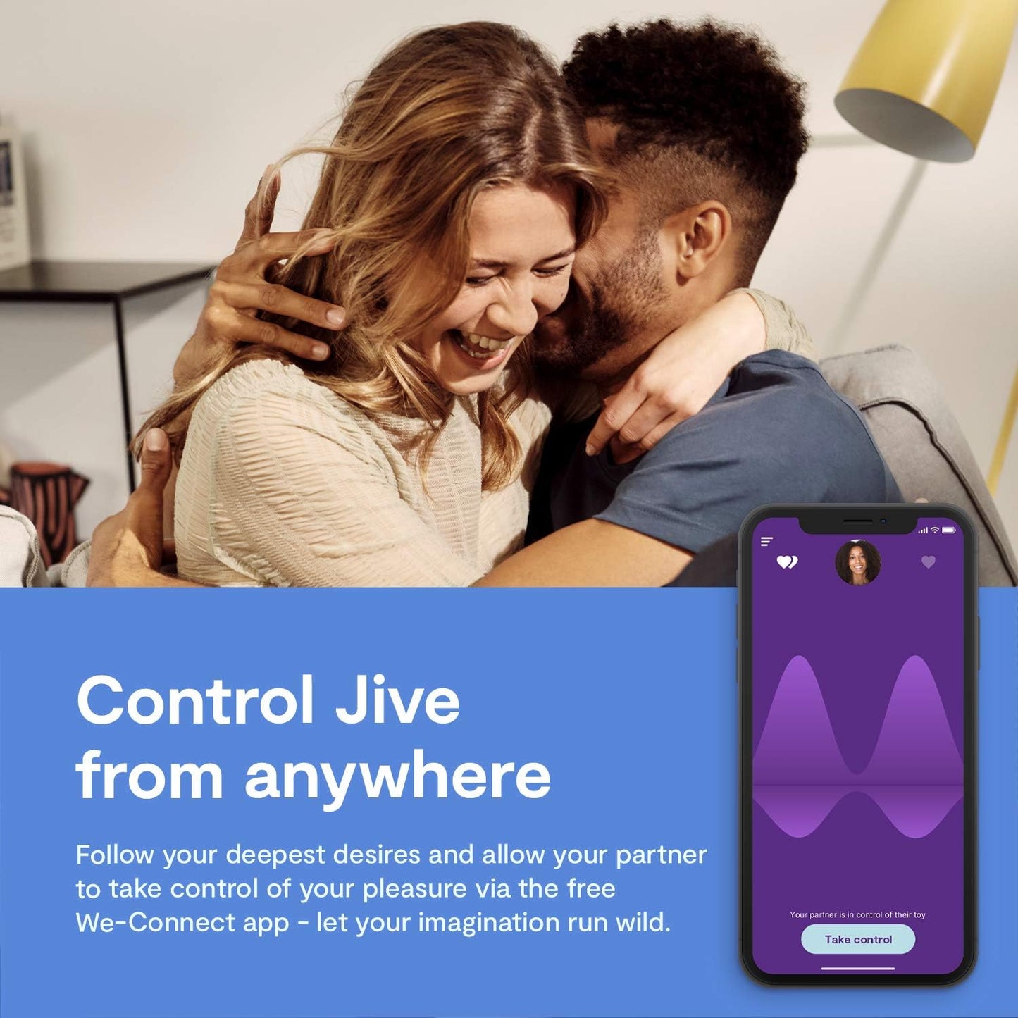 We-Vibe Jive Wearable App Controlled G-Spot Vibe in Blue