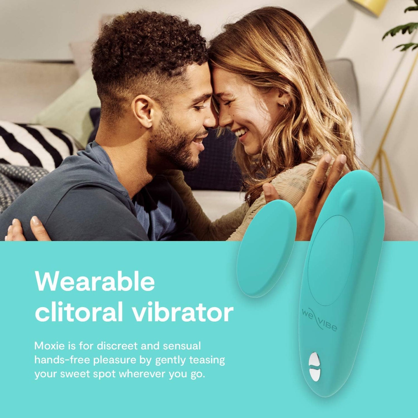 We-Vibe Moxie+ Wearable App and Remote Controlled Clitoral Vibe in Aqua