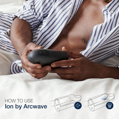 Arcwave Ion Pleasure Air Stroker for Men - Male Masturbator Toy - 8 intensity levels - Contactless Stimulation - Waterproof - CleanTech Silicone - Adult Smart Sex Toy - Self Sucking Masturbating Toys