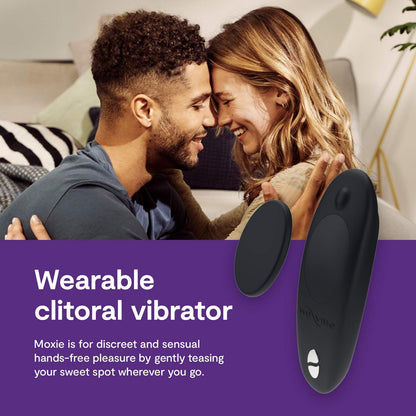 We-Vibe Moxie+ Wearable App and Remote Controlled Clitoral Vibe in Satin Black