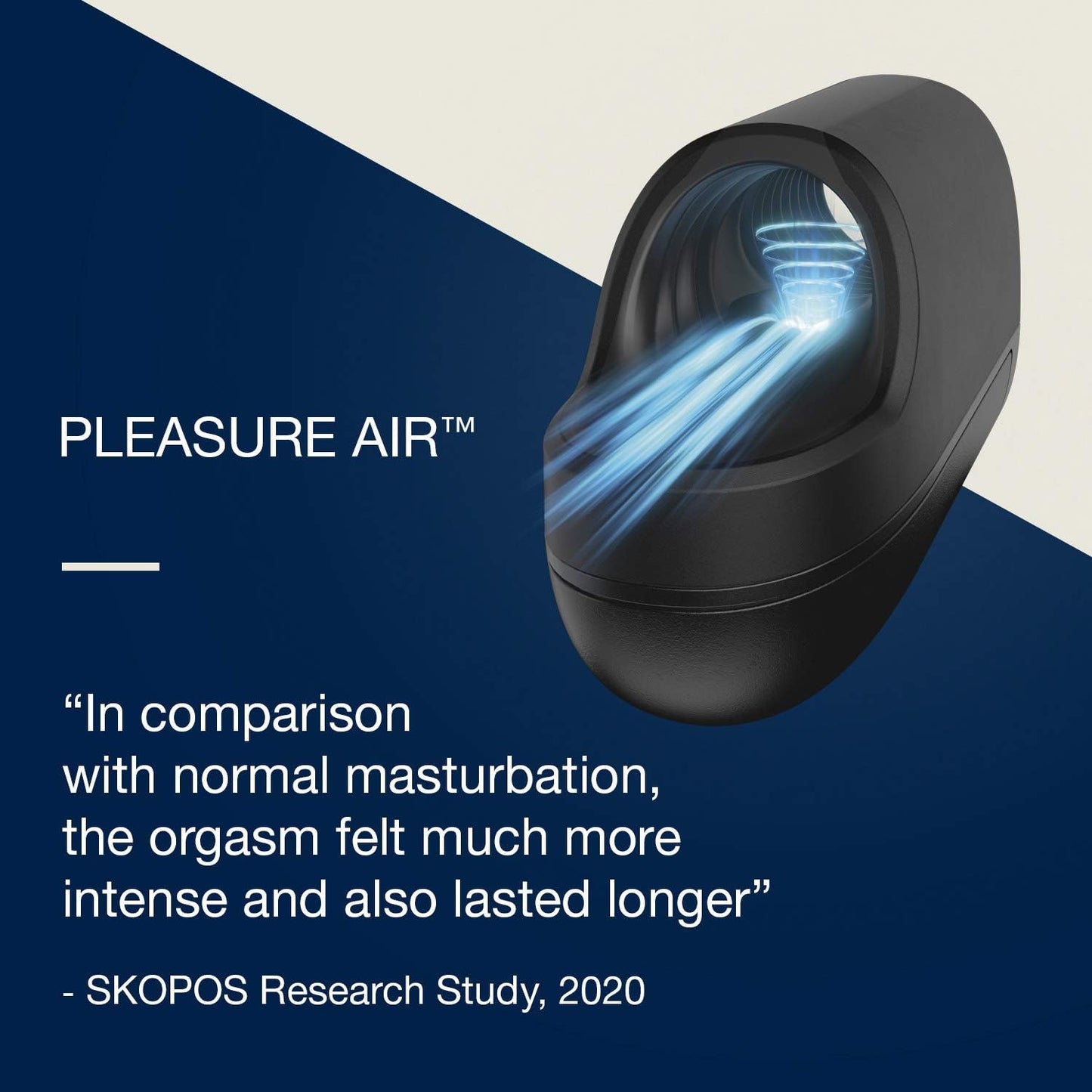 Arcwave Ion Pleasure Air Stroker for Men - Male Masturbator Toy - 8 intensity levels - Contactless Stimulation - Waterproof - CleanTech Silicone - Adult Smart Sex Toy - Self Sucking Masturbating Toys