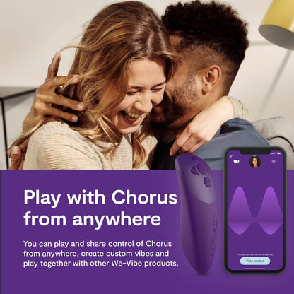 We-Vibe Chorus Couples Vibrator G-spot Clitoris and Penis Stimulation in Purple