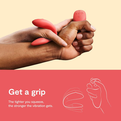 We-Vibe Chorus Couples Vibrator G-spot Clitoris and Penis Stimulation in Coral