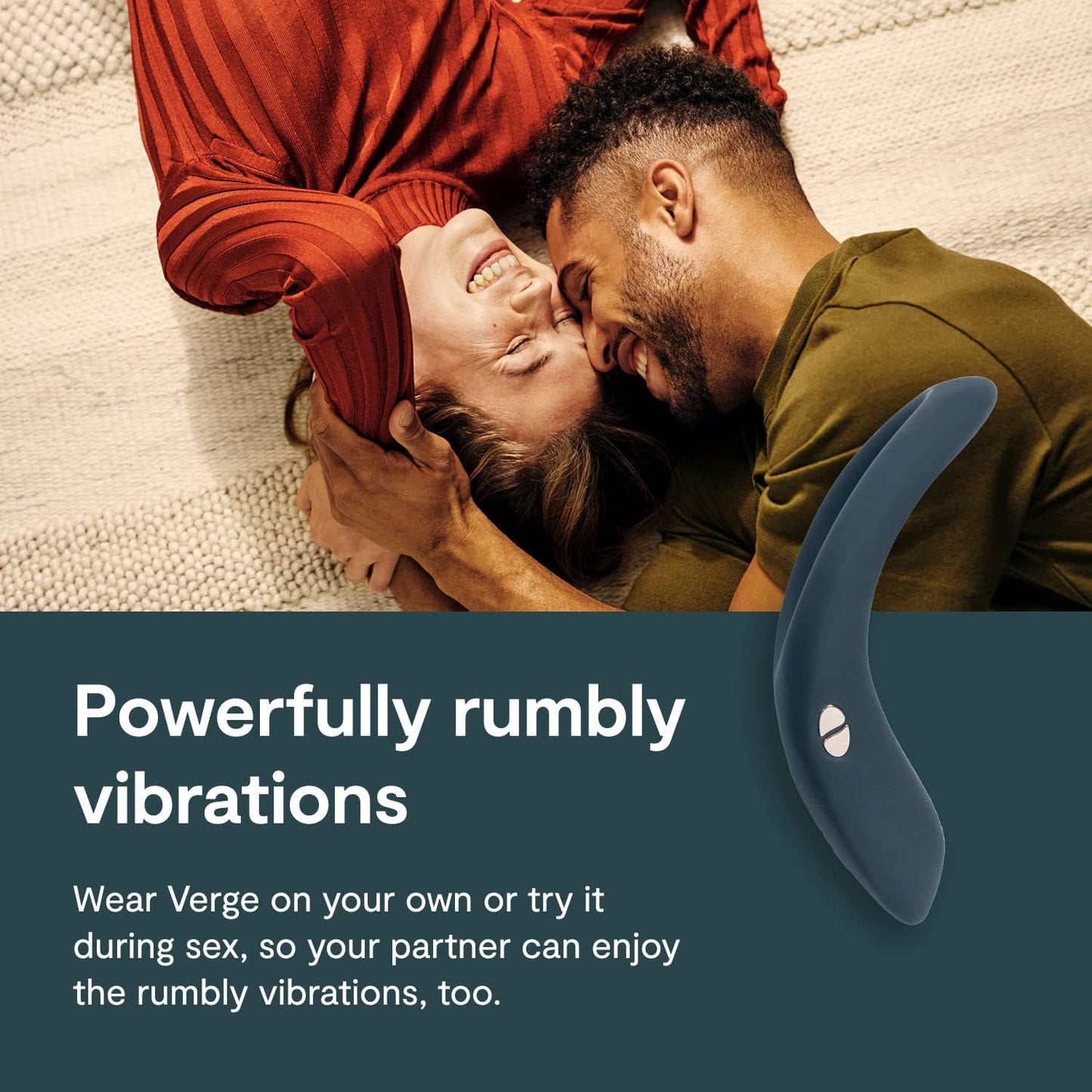 We-Vibe Verge App Controlled Vibrating Cock Ring in Slate