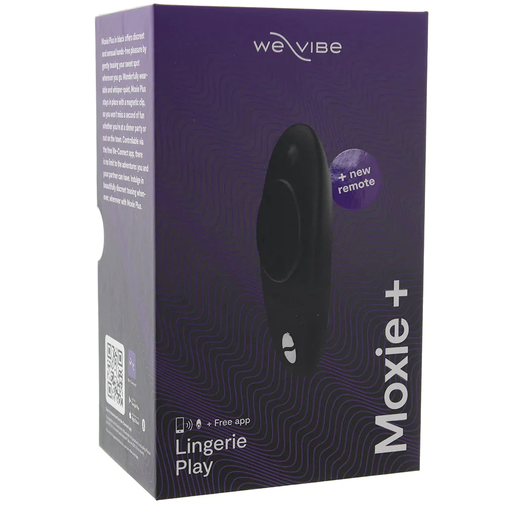 We-Vibe Moxie+ Wearable App and Remote Controlled Clitoral Vibe in Satin Black