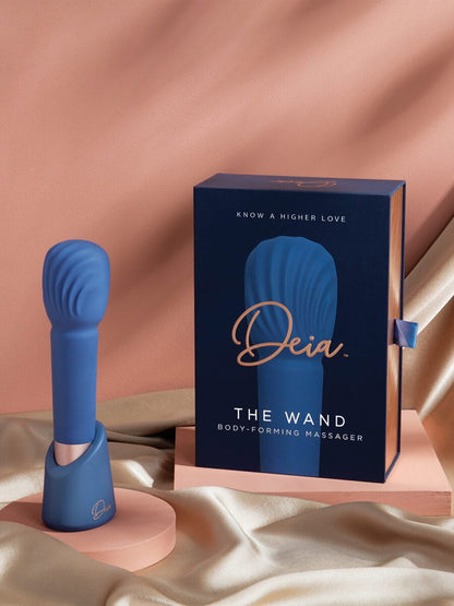 Deia Products The Wand Vibrator in Navy - Full Body Massager - Couples or Individual Use