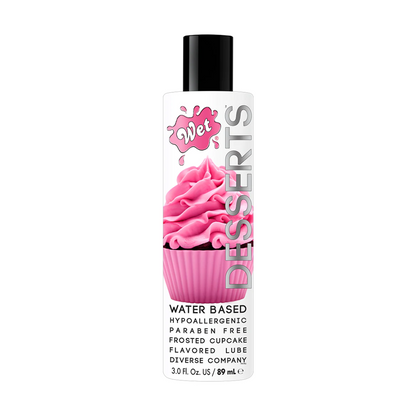 Wet Water-Based Dessert Frosted Cupcake Flavoured Lubricant 3oz/89ml