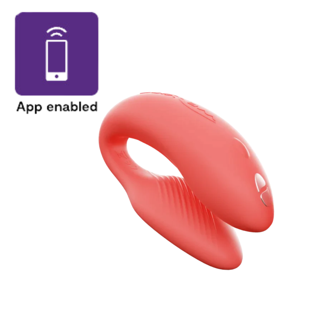 We-Vibe Chorus Couples Vibrator G-spot Clitoris and Penis Stimulation in Coral