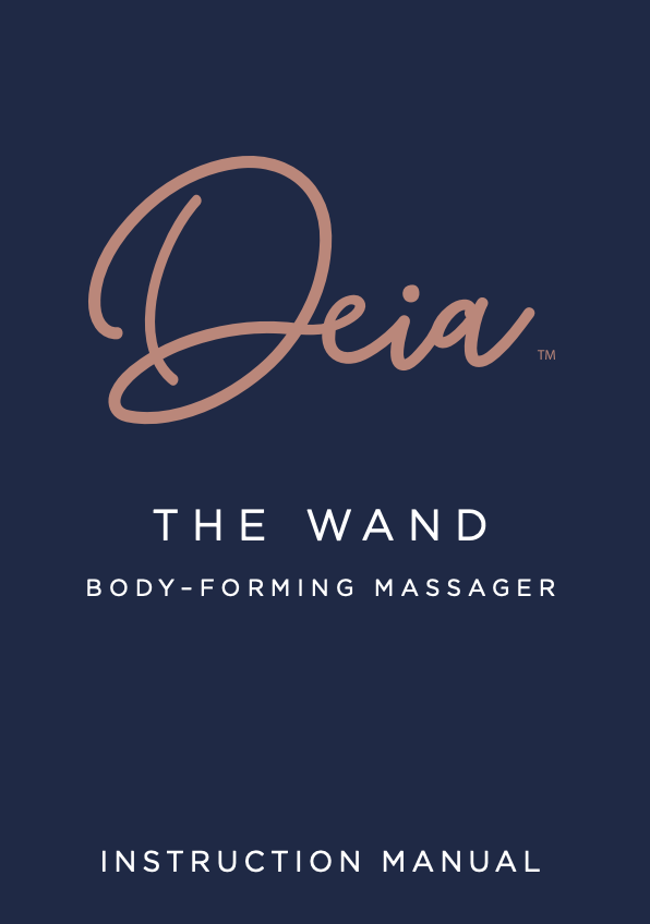 Deia Products The Wand Vibrator in Navy - Full Body Massager - Couples or Individual Use