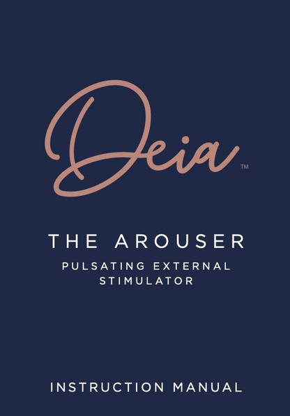 Deia Products The Arouser Toy in Navy - External Clitoral Vibration - Couples or Individual Use