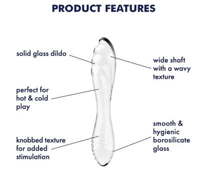 Satisfyer Dazzling Crystal Vaginal and Clitoral Dildo Stimulation