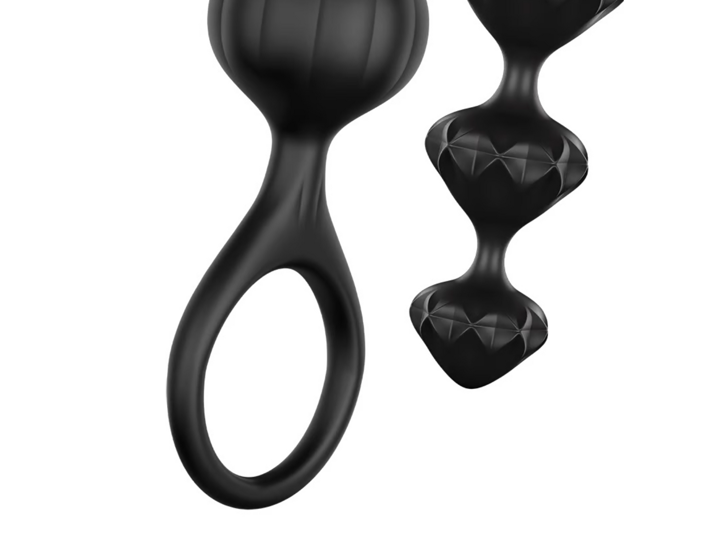 Satisfyer Love Beads Anal Training in Black - Set of 2