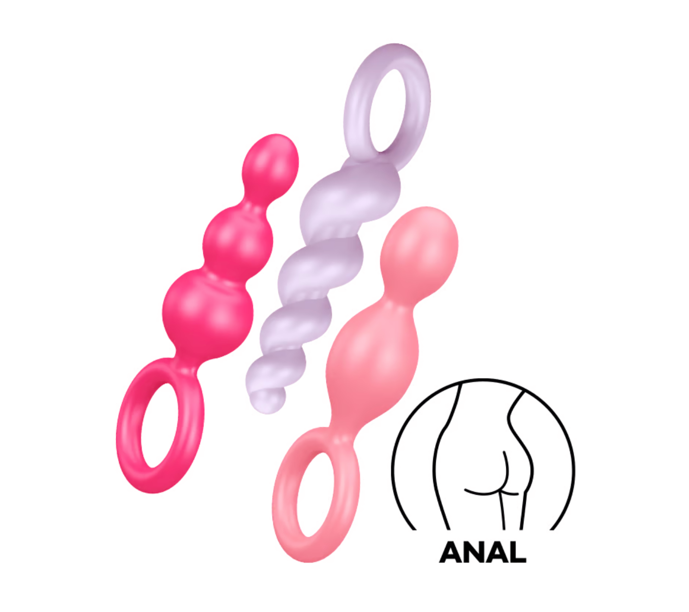 Satisfyer Booty Call Anal Training for Beginners Coloured - Set of 3