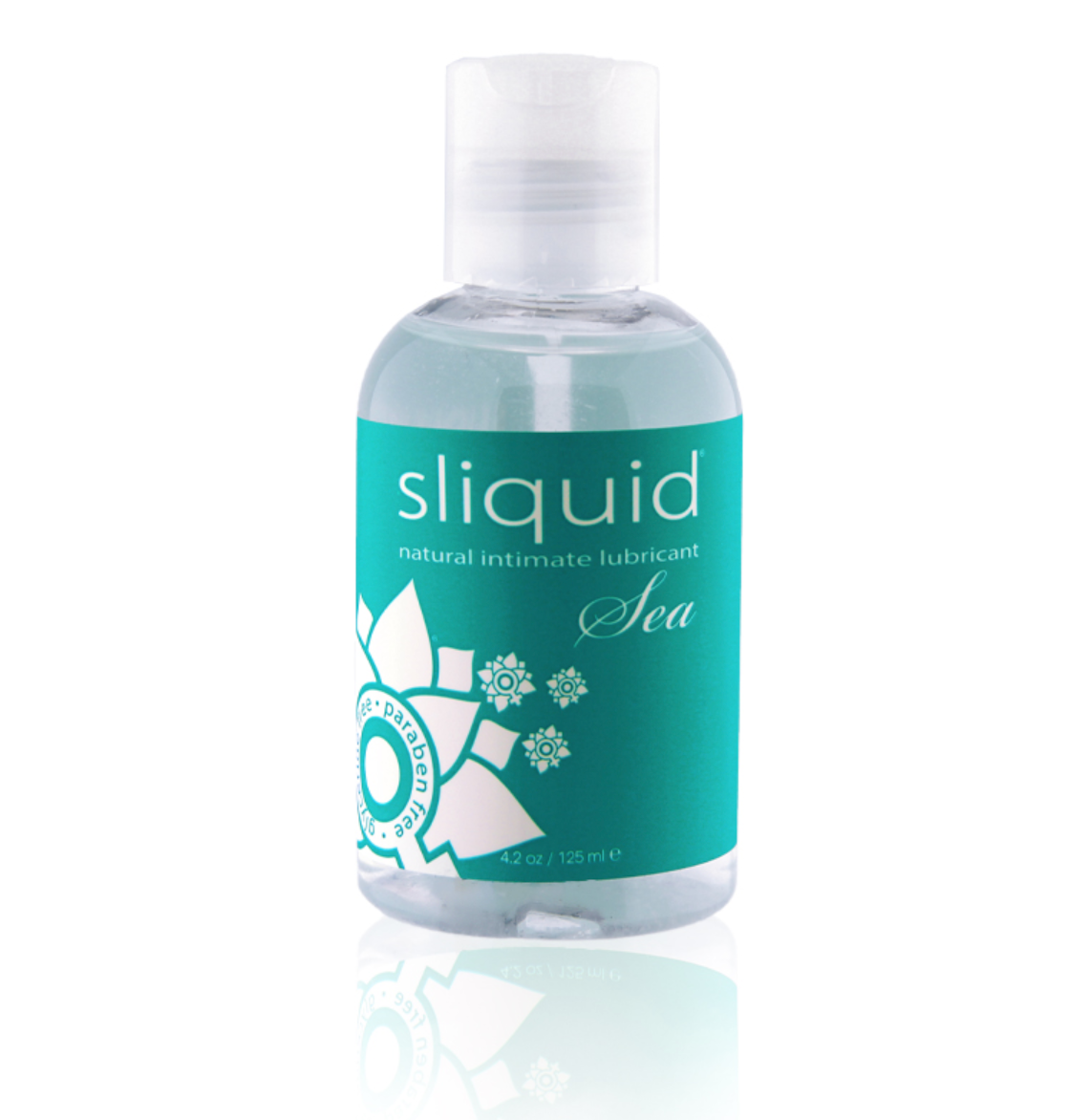 Sliquid Water-Based Sea Carrageenan Sensitive Skin Lubricant 4.2oz/125ml