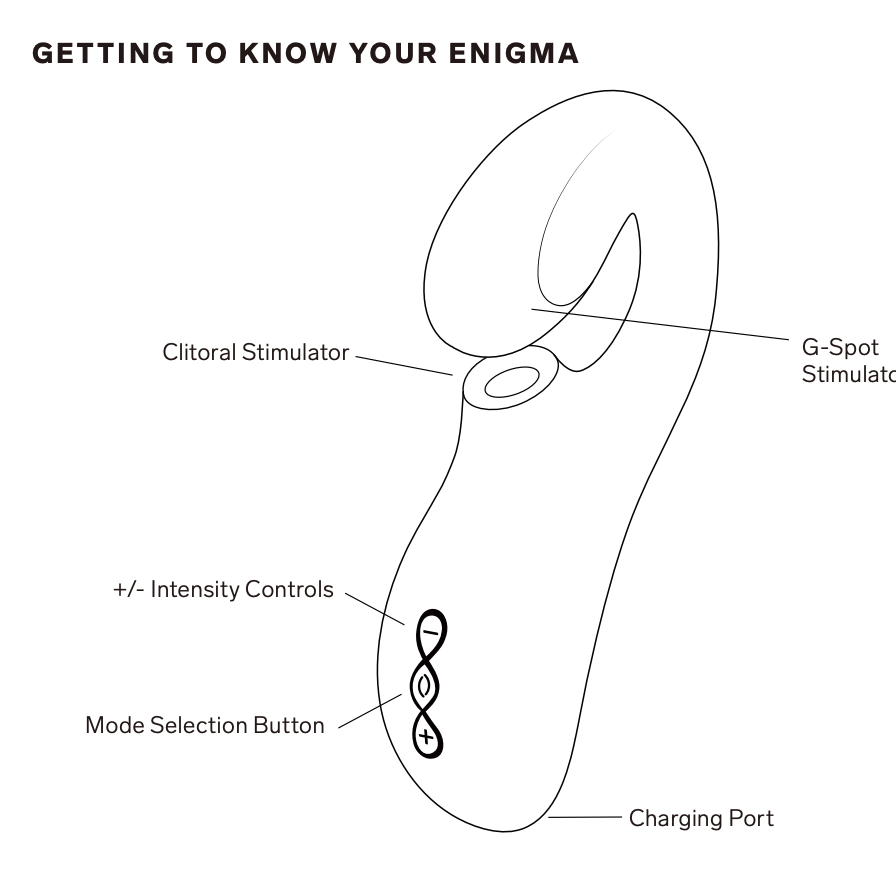 Lelo Enigma Clitoral and G-spot Stimulation in Deep Rose