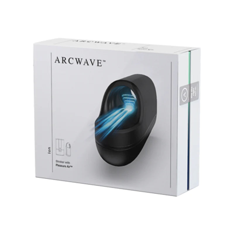 Arcwave Ion Pleasure Air Stroker for Men - Male Masturbator Toy - 8 intensity levels - Contactless Stimulation - Waterproof - CleanTech Silicone - Adult Smart Sex Toy - Self Sucking Masturbating Toys