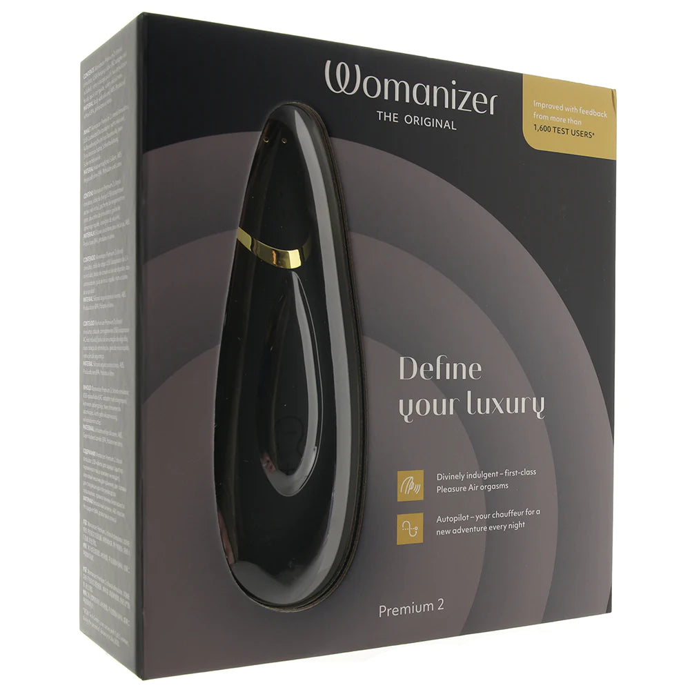 Womanizer Premium 2 Pleasure Air Stimulator in Black