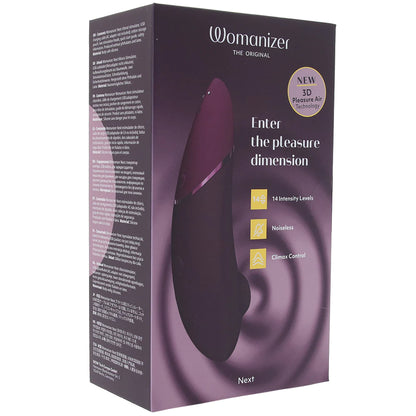 Womanizer Next 3D Pleasure Air Stimulator with Climax Control in Purple