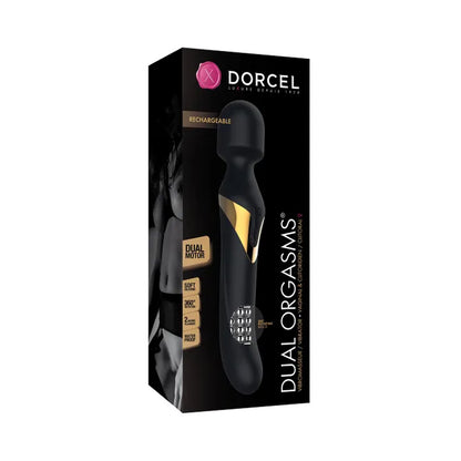 Dorcel Dual Orgasm GoldThrusting G Spot Rabbit in Black and Gold