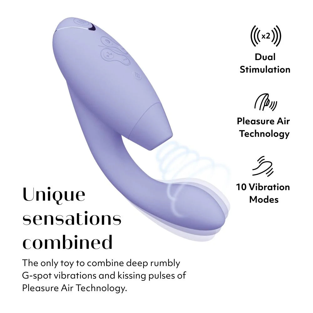 Womanizer Duo 2 Clitoral & G-Spot Stimulation in Lilac