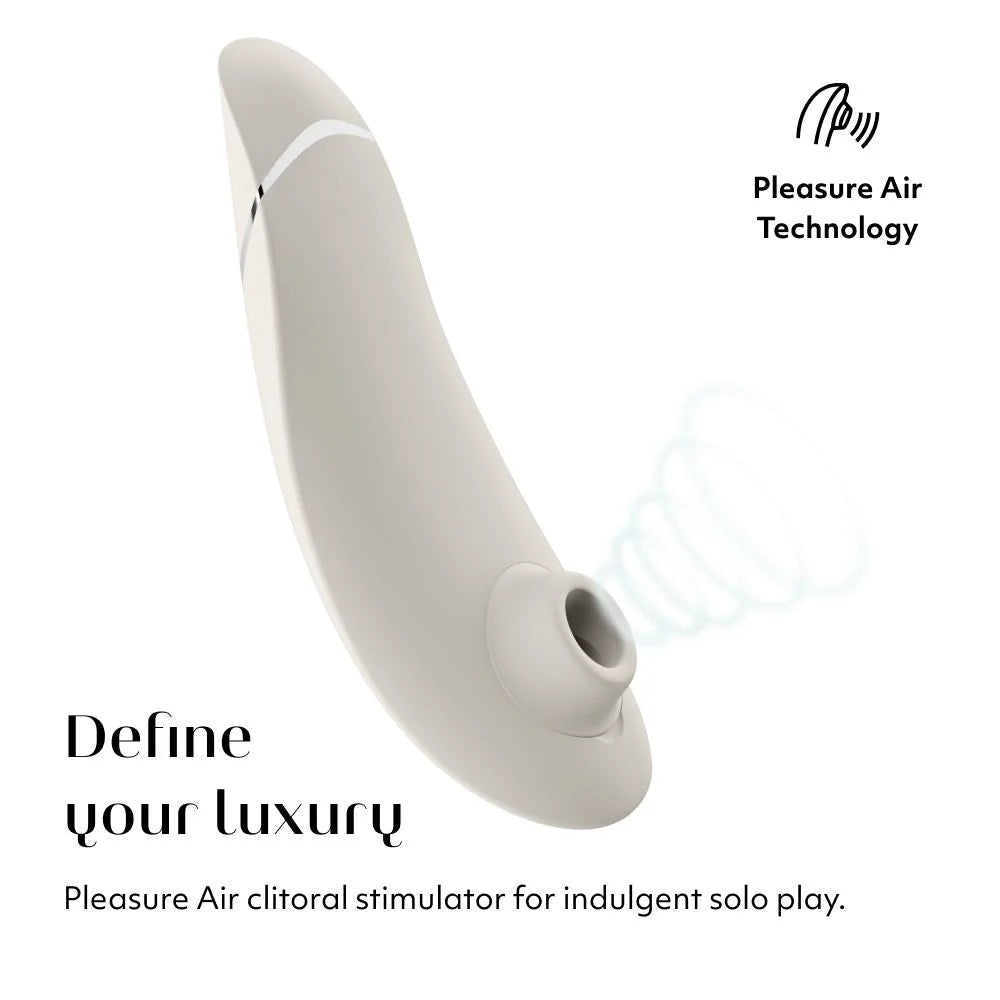Womanizer Premium 2 Pleasure Air Stimulator in Warm Gray