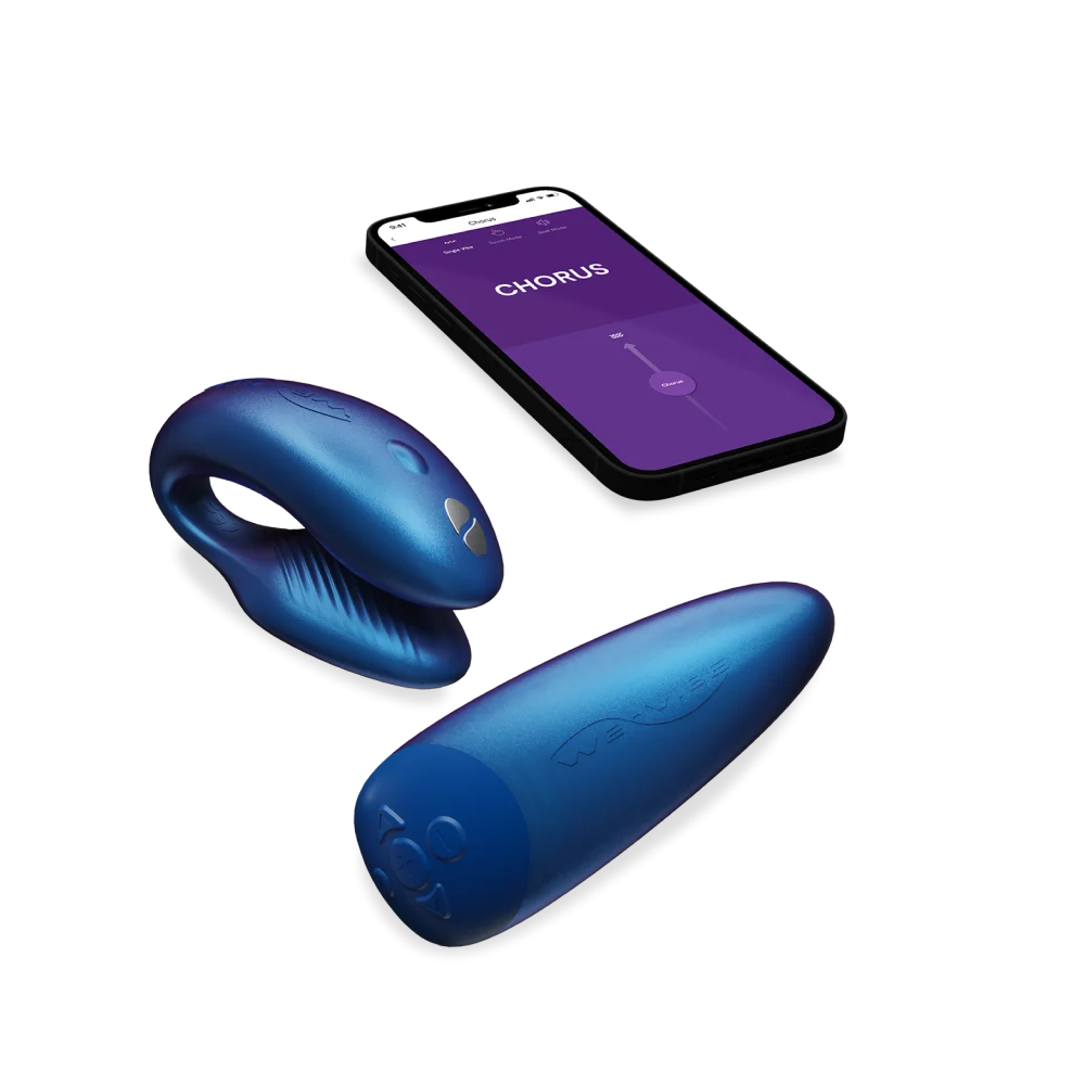 We-Vibe Chorus Couples Vibrator G-spot Clitoris and Penis Stimulation in Cosmic Blue