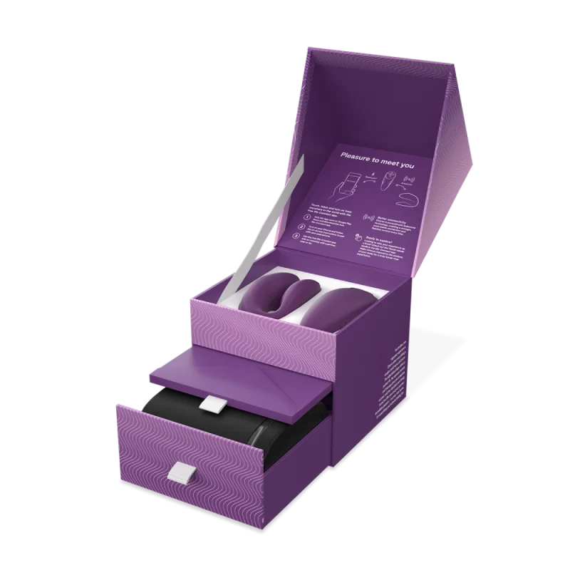We-Vibe Chorus Couples Vibrator G-spot Clitoris and Penis Stimulation in Purple