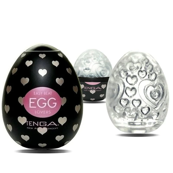 Tenga Egg Lovers Heart Textured Male Masturbator